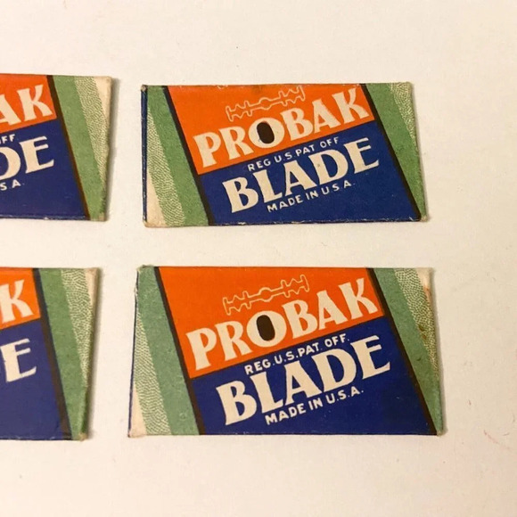 Vintage Probak  Safety Razor Blades Lot of 4 Made in USA - Picture 3 of 8